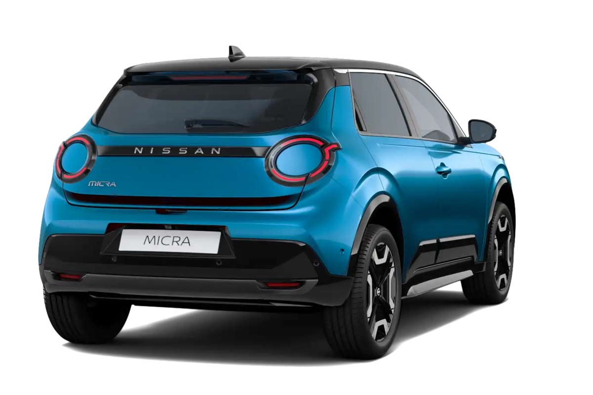 zu sehen: Nissan Micra von Hinten