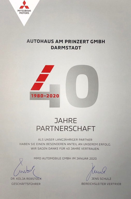 40 Jahren Mitsubishi Partner
