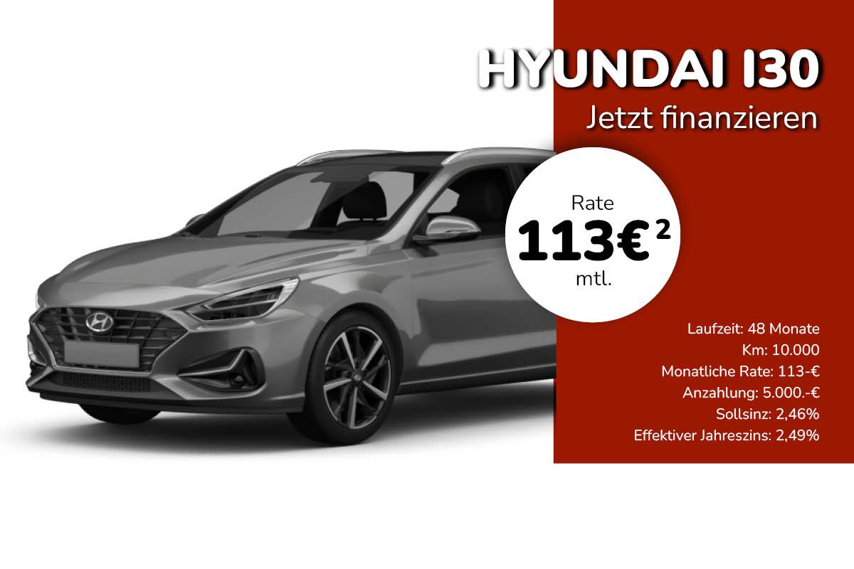 Finanzieren Sie jetzt Ihren Hyundai i30!