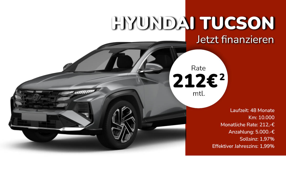 Finanzieren Sie jetzt Ihren Hyundai TUCSON