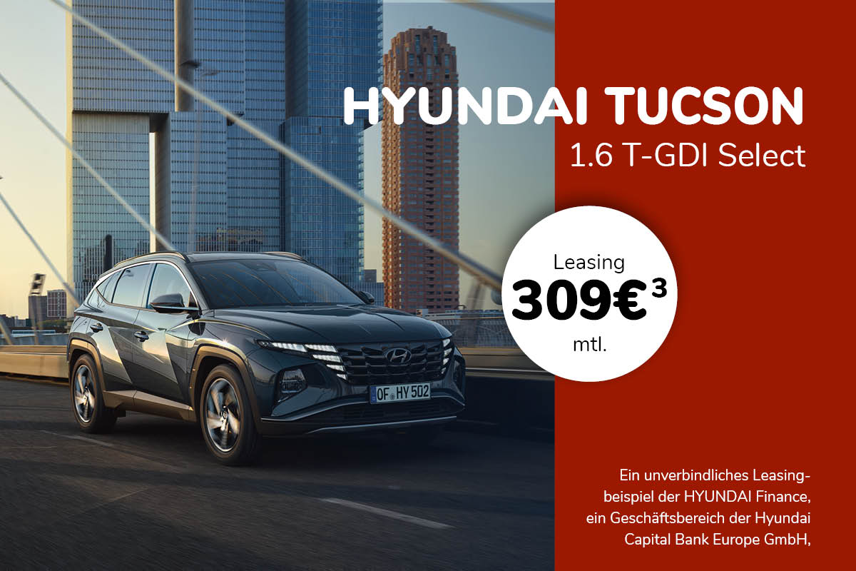 Hyundai TUCSON leasen bei Autohaus am Prinzert Verkaufs GmbH & Co KG
