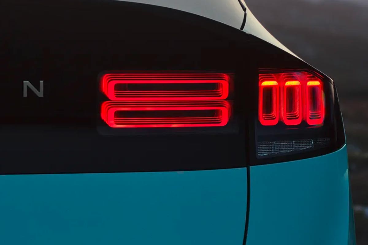 zu sehen: Nissan Leaf Heckleuchten